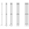 Каталог полотенцесушителей Водяной полотенцесушитель Grota Corsa 180x1800 с крючками (белый)