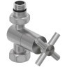 Каталог полотенцесушителей Вентиль Сунержа прямой крест (G 1/2" НР х G 3/4" НГ) (Сатин)