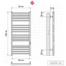 Каталог полотенцесушителей Полотенцесушитель TERMINUS Аврора П18 500х800 электрический Золото брашированное