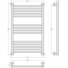 Сунержа Богема PRO 800х500 (Матовый белый)