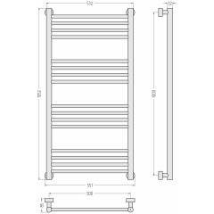 Сунержа Богема PRO 1000х500 (Матовый чёрный)