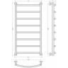 Каталог полотенцесушителей Сунержа Галант PRO 1000х500 (Матовый чёрный)