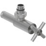 Каталог полотенцесушителей Вентиль Сунержа угловой крест (G 1/2" НР х G 1/2" НР) (Сатин)