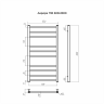 Аврора П10 500х1000 Полотенцесушитель TERMINUS