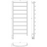Каталог полотенцесушителей Сунержа Галант 3.1 1200х500 МЭМ левый (Золотой шёлк)