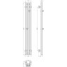 Каталог полотенцесушителей Сунержа Вердикт PRO 1200х100 (Матовый белый)
