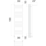 Каталог полотенцесушителей Полотенцесушитель водяной TERMINUS Аврора с/п П20 300х1000