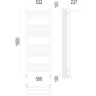 Каталог полотенцесушителей Полотенцесушитель водяной TERMINUS Аврора с/п П20 500х1000