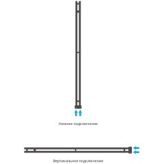 Сунержа "НЮАНС EU50+" 1545х50 (Матовый чёрный)