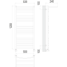 Каталог полотенцесушителей Полотенцесушитель водяной TERMINUS Енисей с/п П15 500х1200