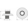Каталог полотенцесушителей Отражатель Стилье d 60 с эксцентриком (G 1/2" НР х G 3/4" НР) (Матовый чёрный)