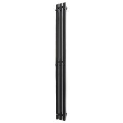 Водяной полотенцесушитель Grota Corsa 130x1500 с крючками (черный)