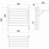Каталог полотенцесушителей Полотенцесушитель TERMINUS Горизонт П8 600х600 электрический