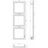 Каталог полотенцесушителей Сунержа Этюд E 1050х300 правый (Матовый чёрный)