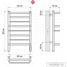Каталог полотенцесушителей Полотенцесушитель TERMINUS Евромикс П8 500х850 электрический