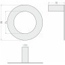 Каталог полотенцесушителей Полотенцедержатель Сунержа ROUND L 180 (Матовый чёрный)
