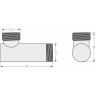 Каталог полотенцесушителей Уголок переходной Сунержа (G 1" НР х G 1" НР) (Золотой шёлк)